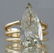 5 1/3 carat pear shaped diamond solitaire ladies ring - 8