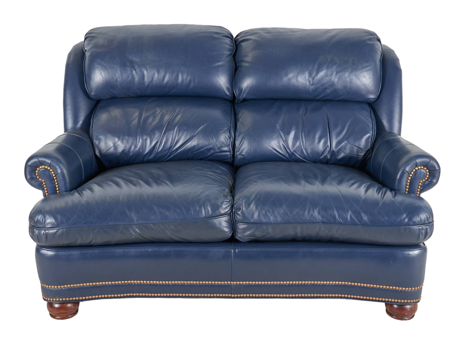 Hancock And Moore Leather Two Seat Loveseat Auction