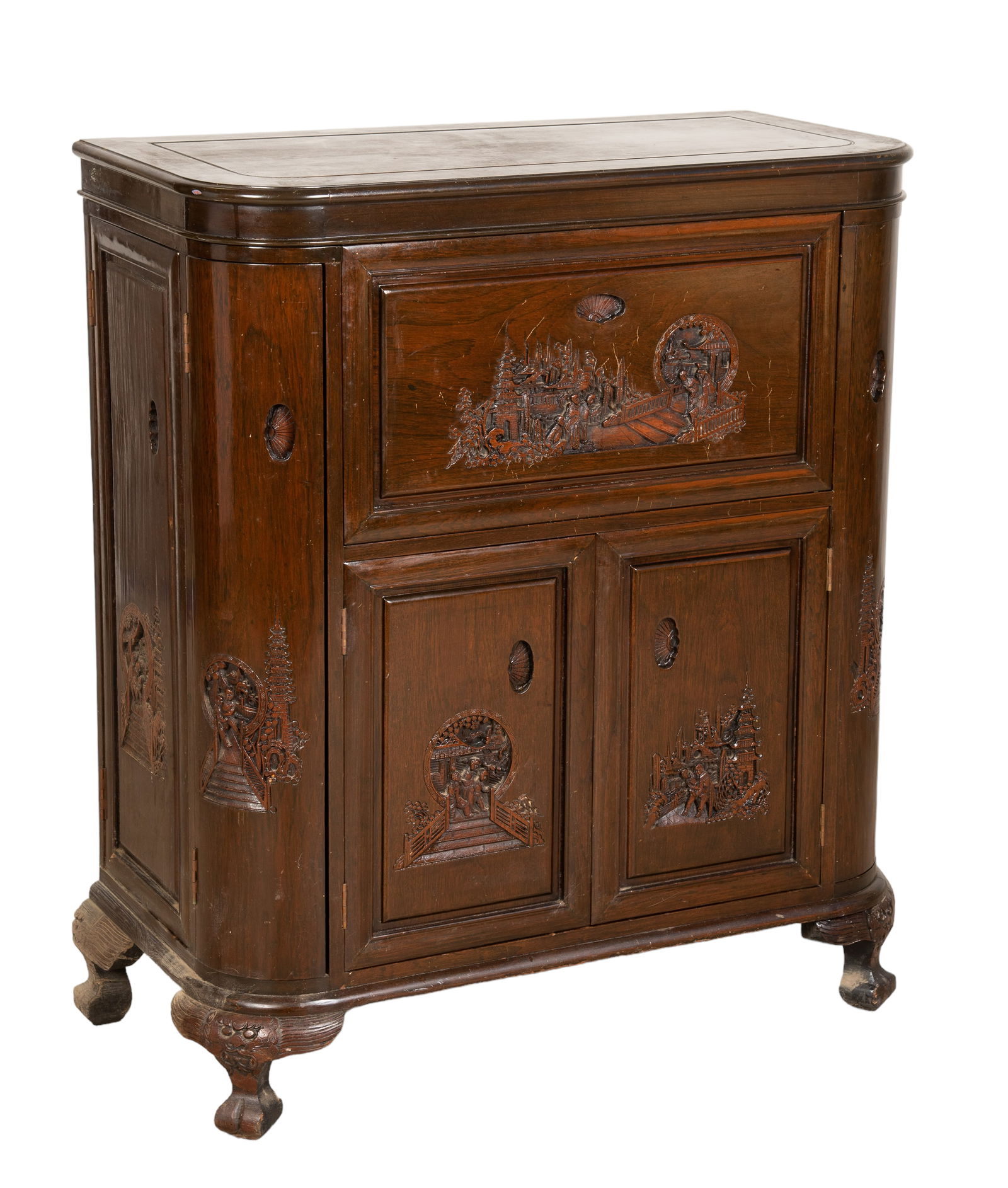 Chinese carved bar (1 of 6)