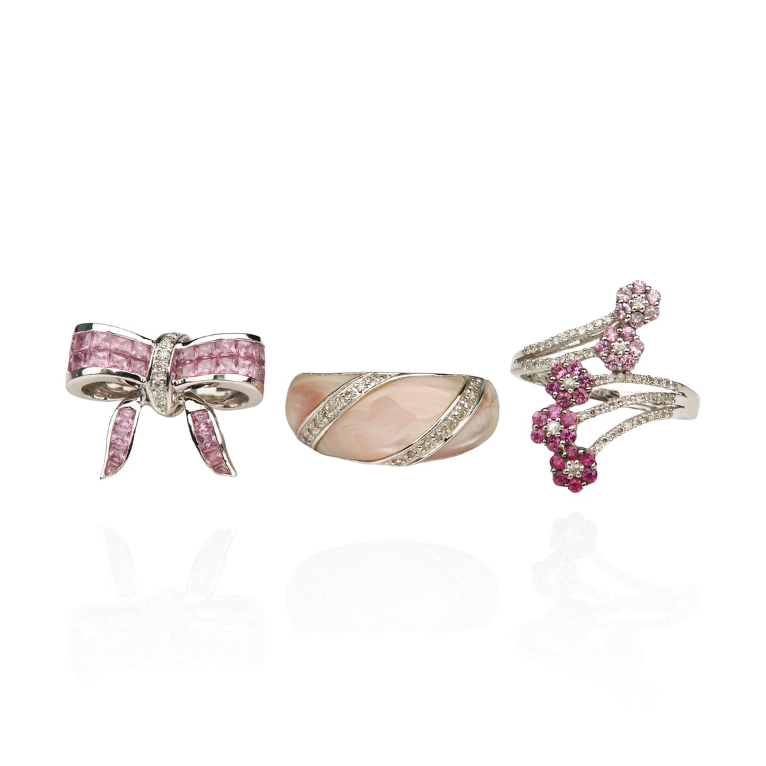 (3) 14K White Gold Rings (1 of 16)