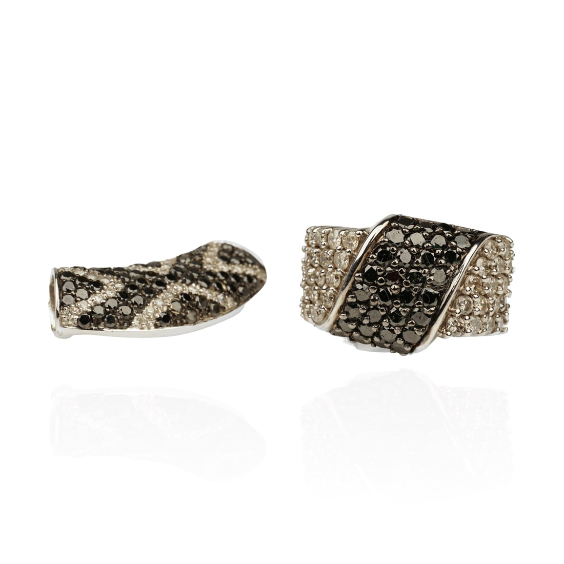 14K White Gold Diamond Pave Slide and Ring (1 of 6)
