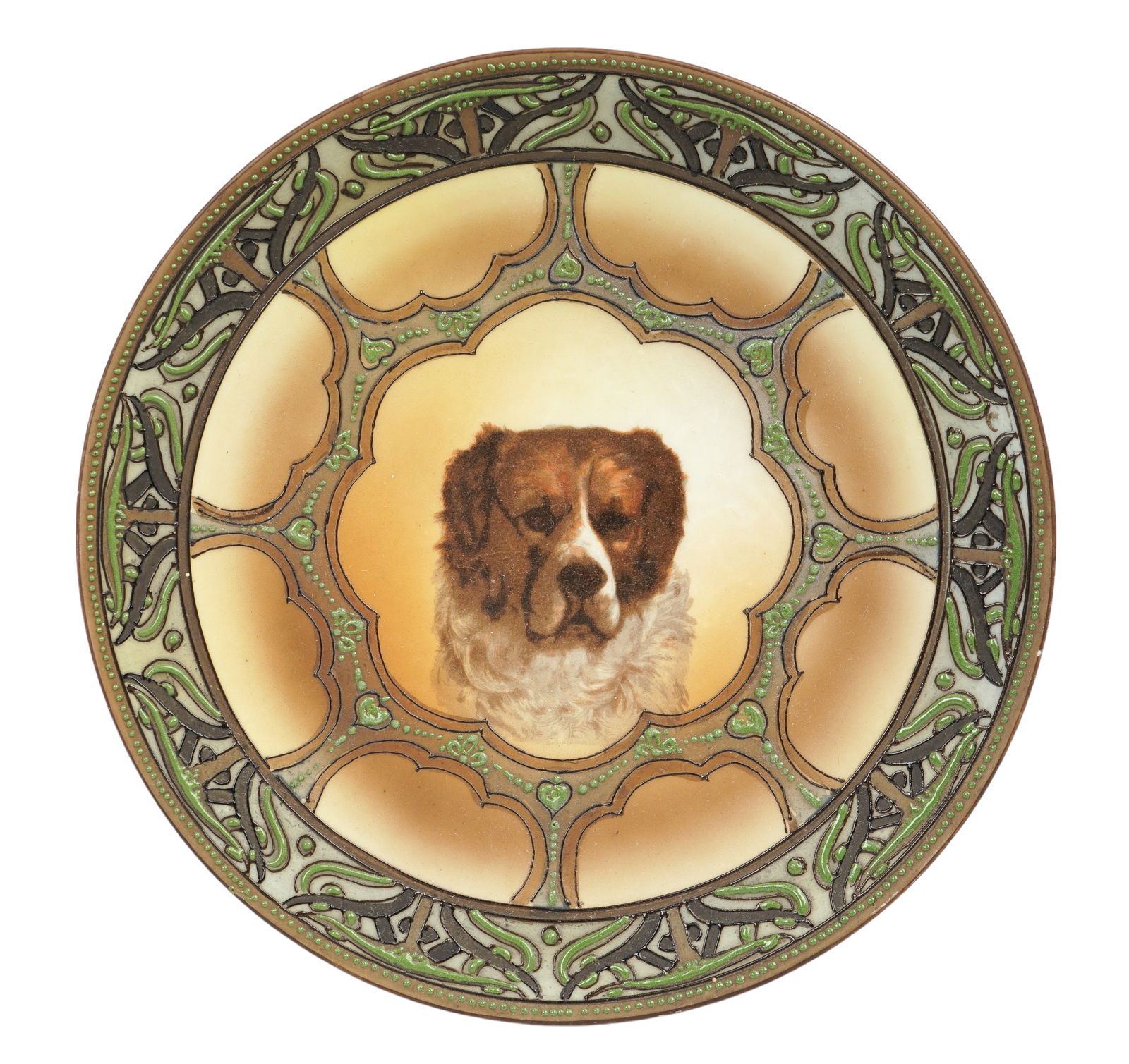 Nippon Moriage Dog Portrait Plate (1 of 3)