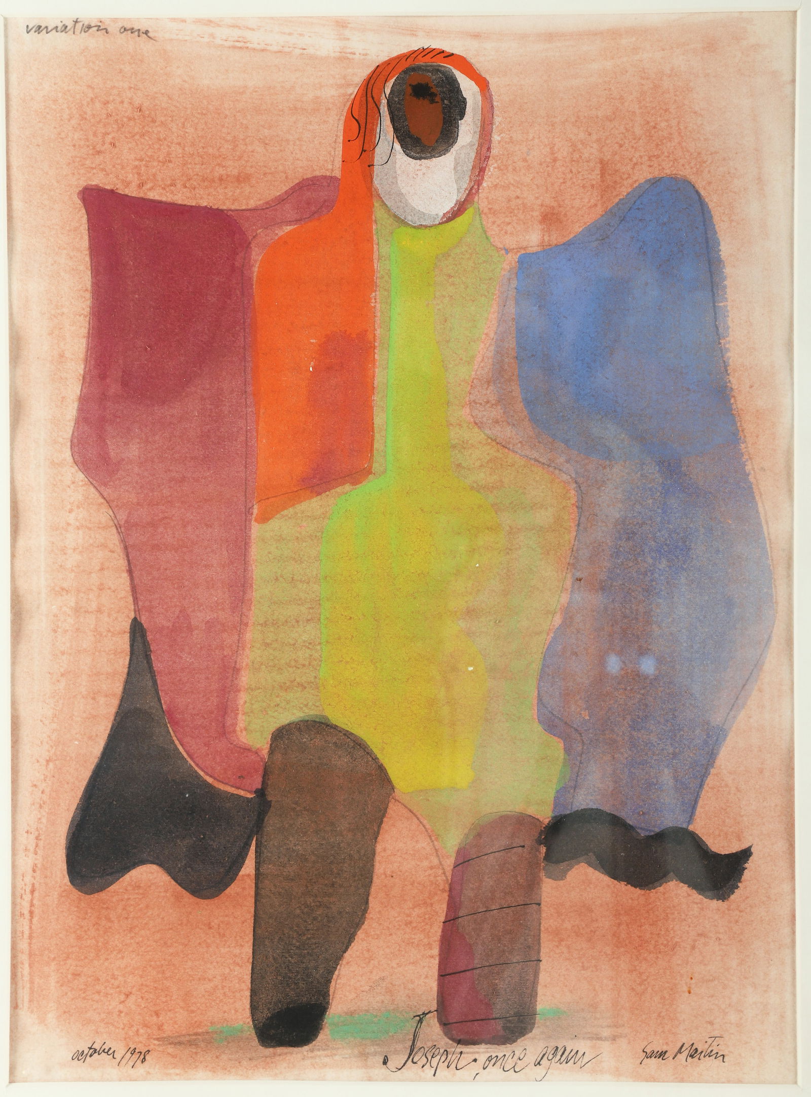 Sam Maitin Watercolor "Joseph Once Again" (1 of 5)