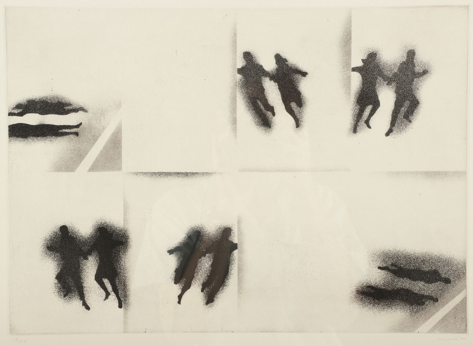 Juan Genoves Etching "Direccion Unica" (1 of 4)