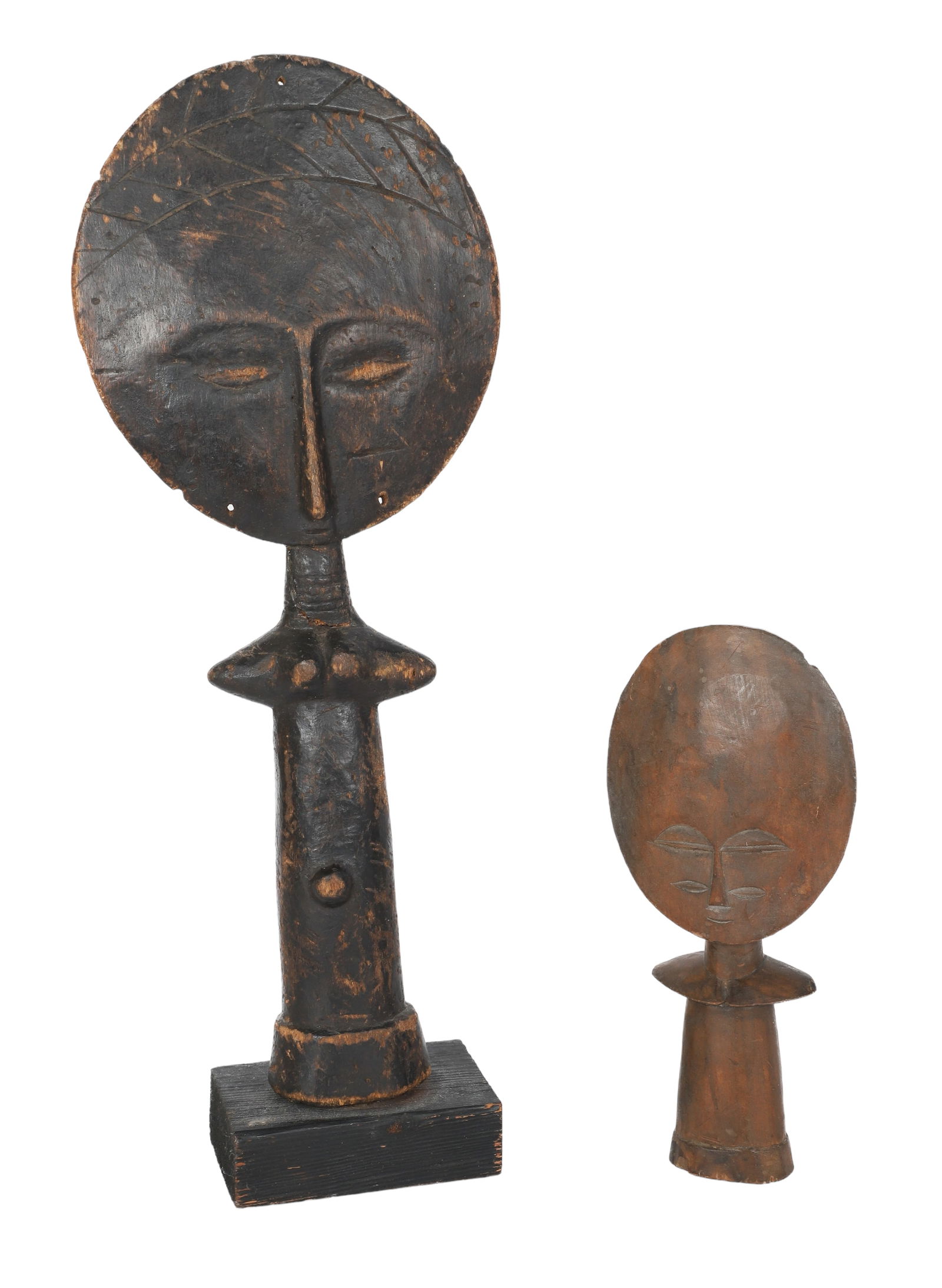(2) African Ashanti Fertility Doll Sculptures (1 of 7)
