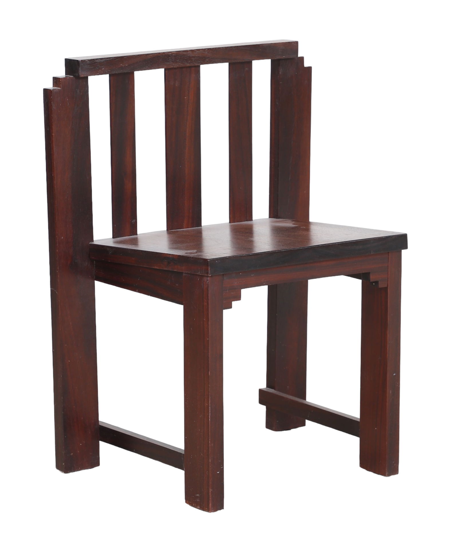 Chinese elmwood low chair (1 of 4)