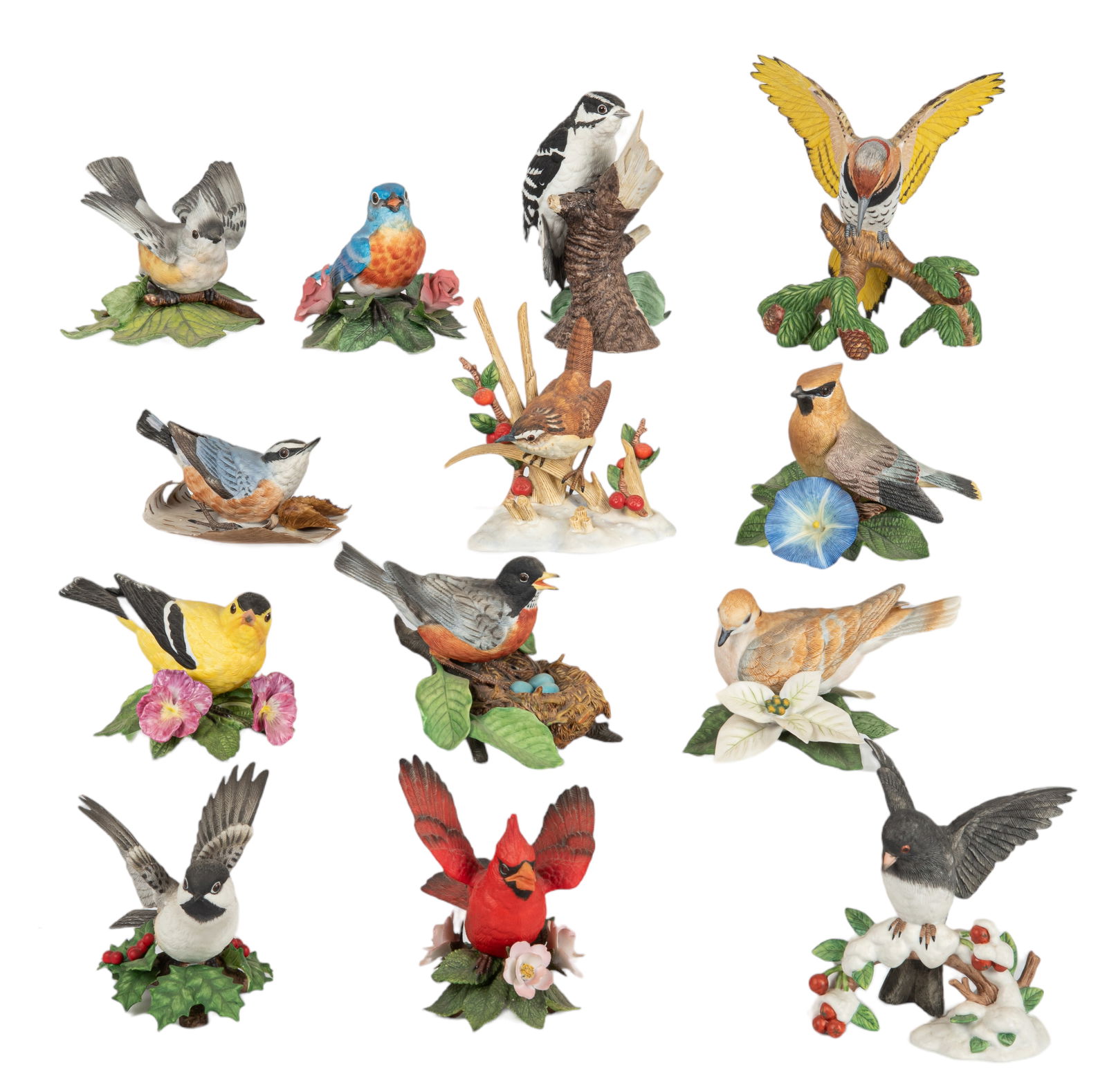 (13) Lenox Porcelain Bird Figures (1 of 3)