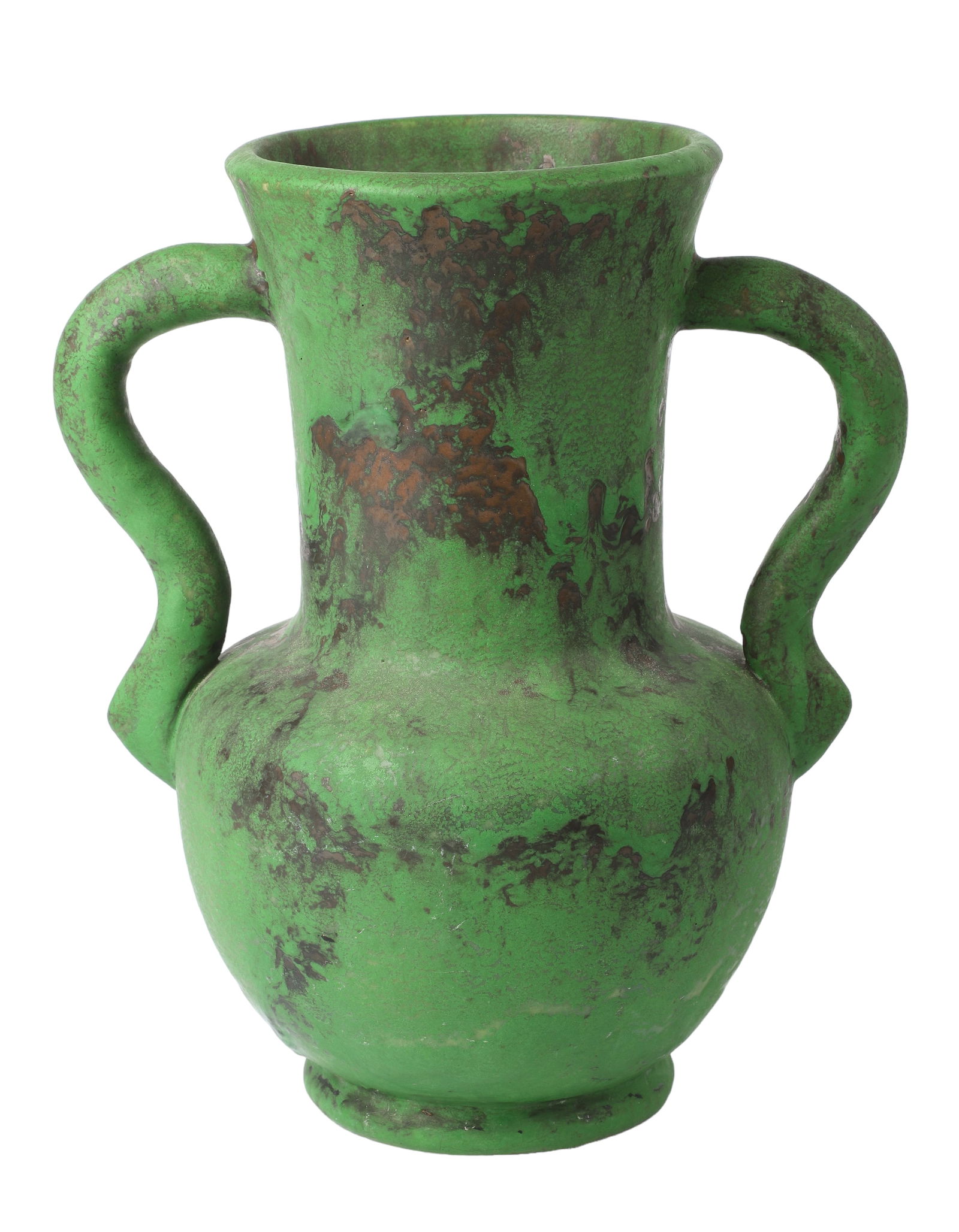 Weller Coppertone Double Handled Vase (1 of 4)