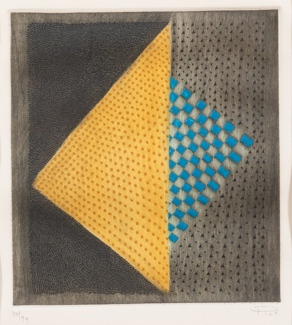 Arthur Luiz Piza Abstract Etching (1 of 4)