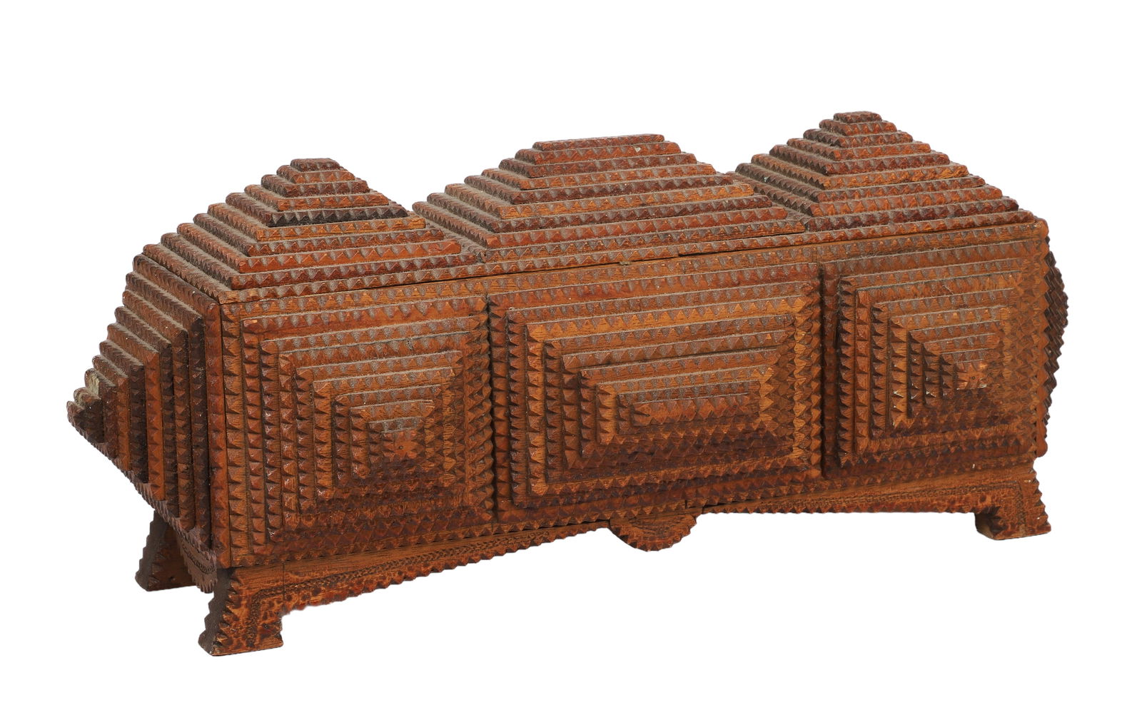 Triple Pyramid Tramp Art Box (1 of 4)