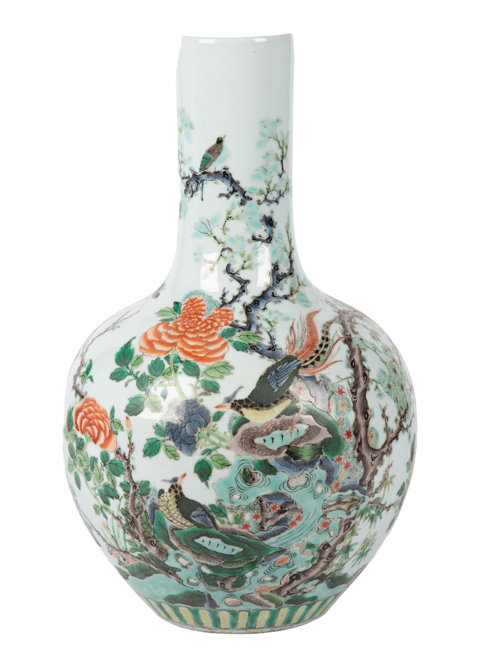 Large Chinese Famille Verte Porcelain Vase (1 of 3)
