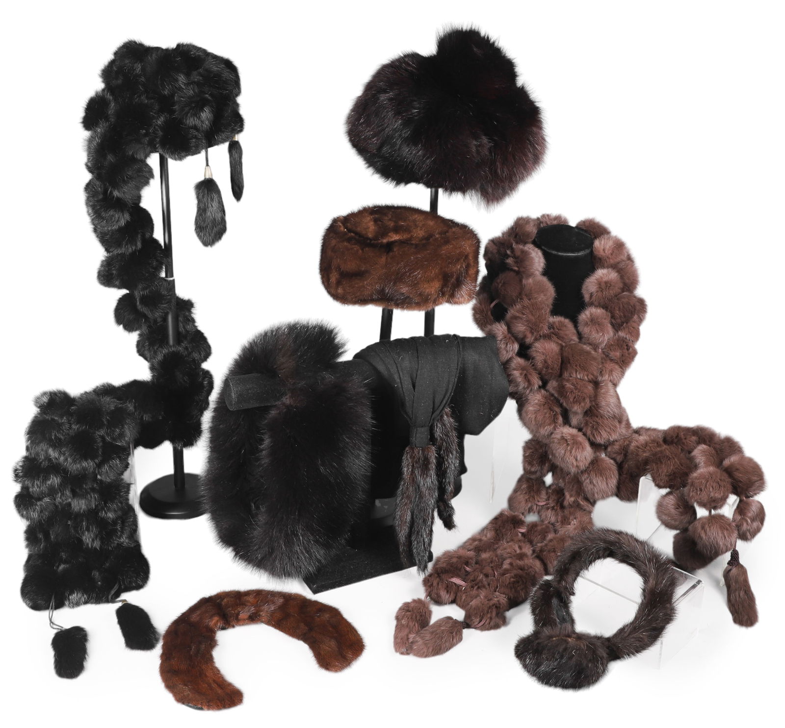 Vintage Mink and Rabbit Hats and Scarves (1 of 7)