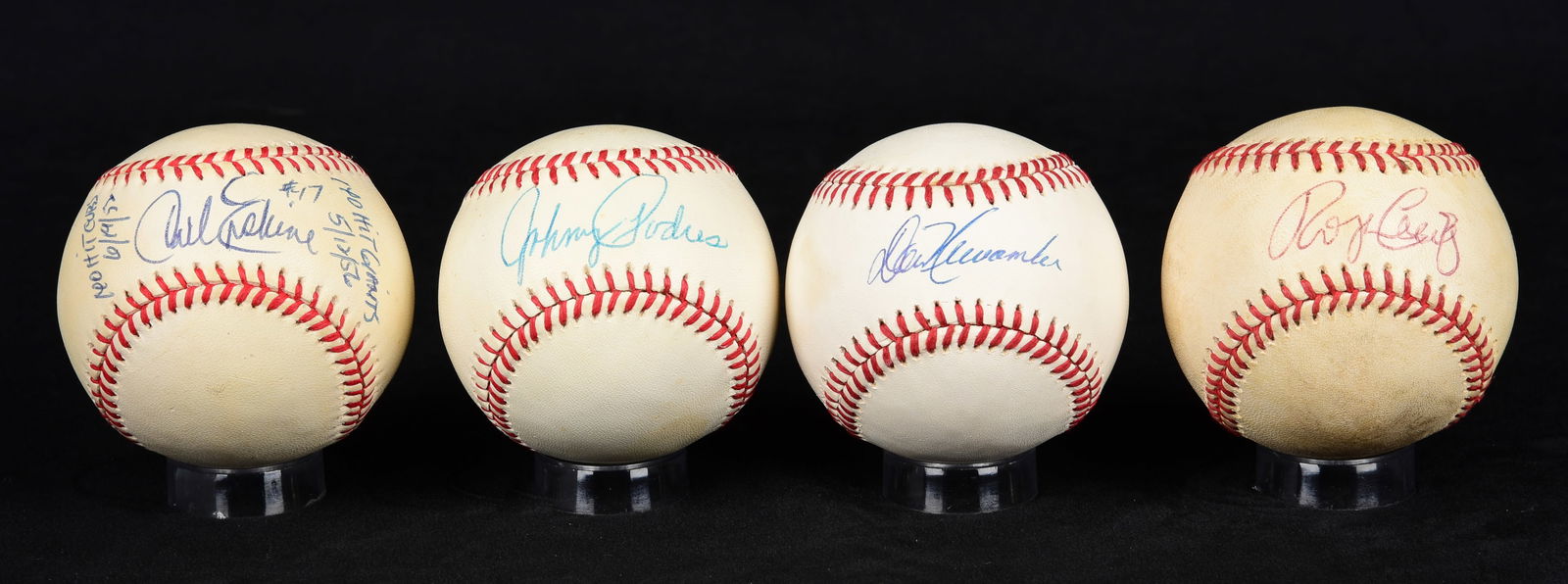 (4) Brooklyn Dodgers Signed Baseballs (1 of 1)
