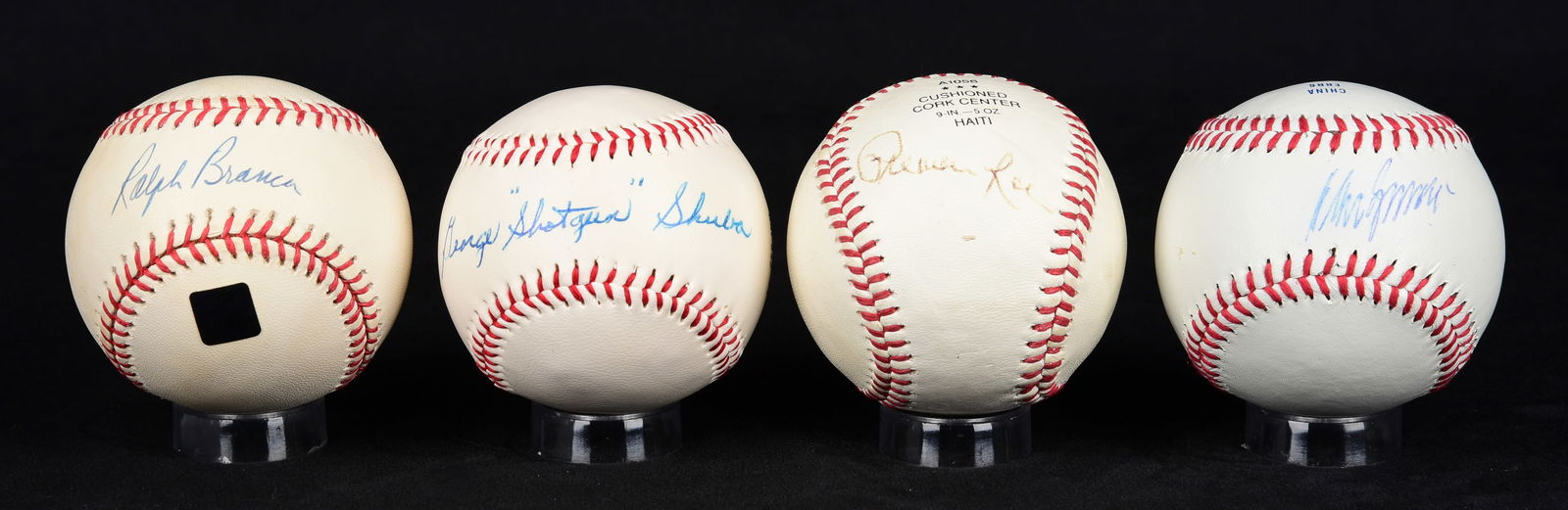 (4) Brooklyn Dodgers Signed Baseballs (1 of 1)