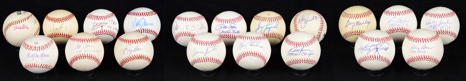 (19) 1980 Phillies World Series Champ Signed BB's (1 of 4)