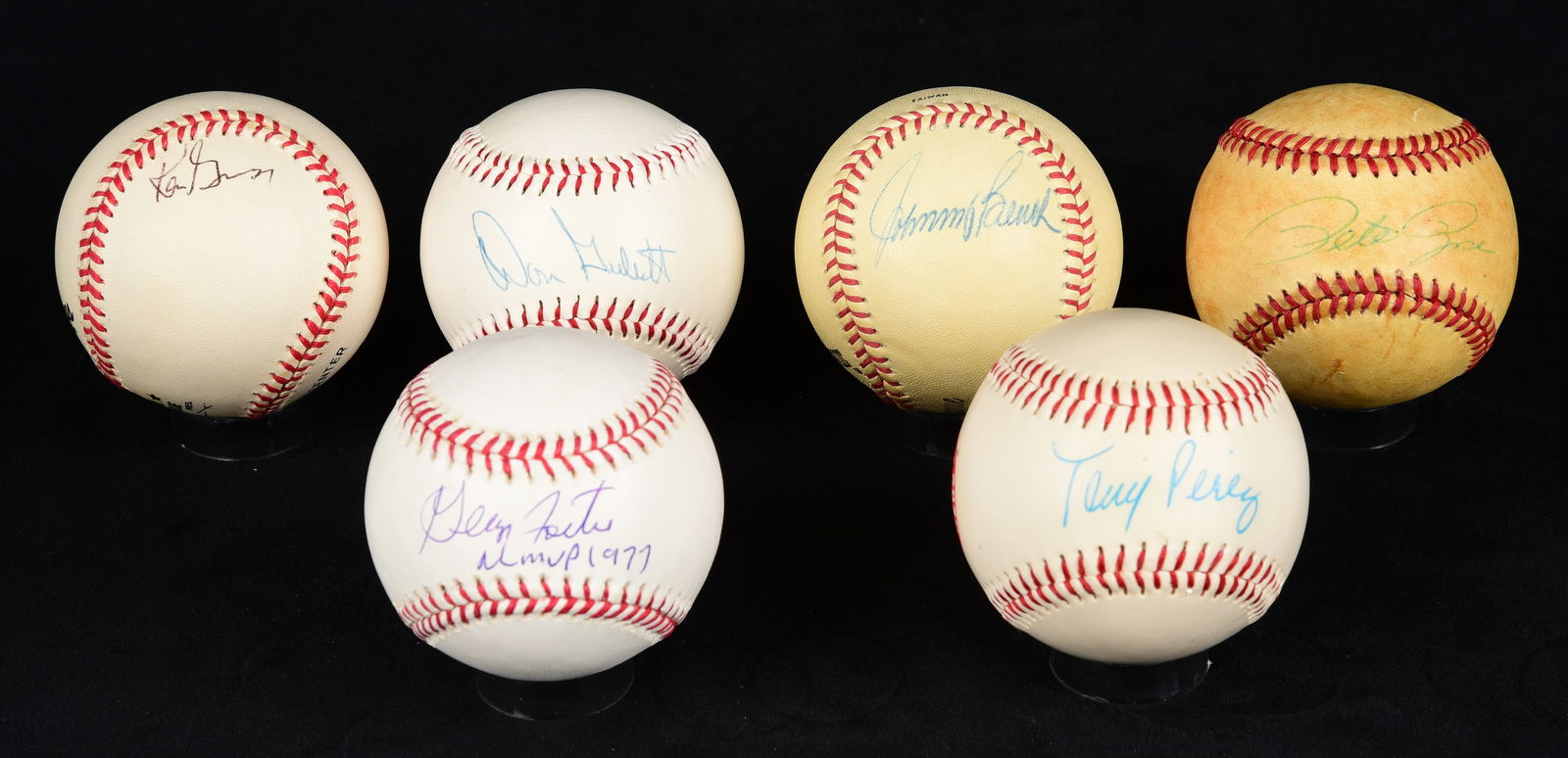 (6) Signed Baseballs Big Red Machine (1 of 1)