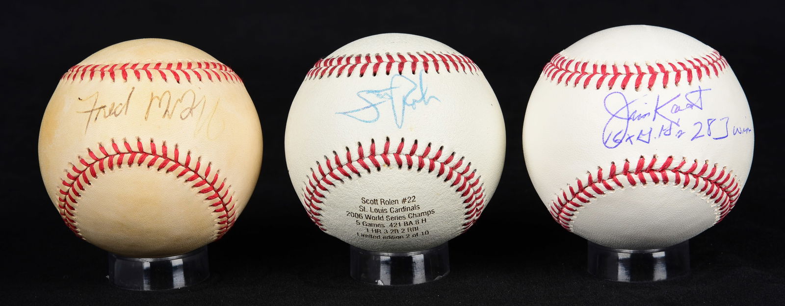 (3) HOF Signed Baseballs (1 of 1)