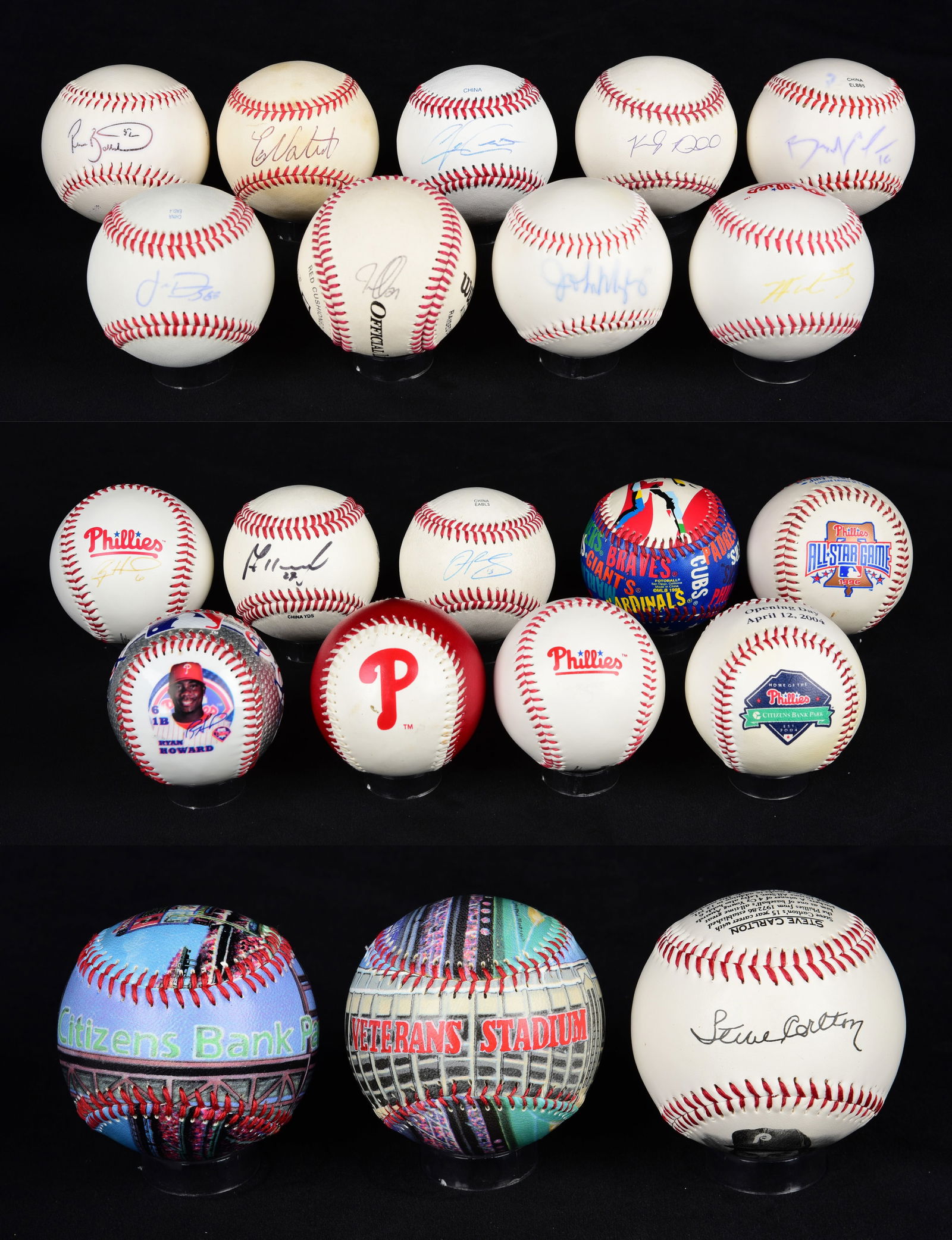 (21) Phillies Signed Baseballs (1 of 4)