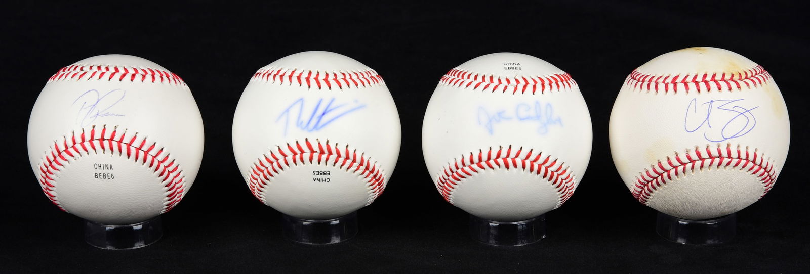 (4) 2004 Boston Red Sox Signed Baseballs (1 of 3)