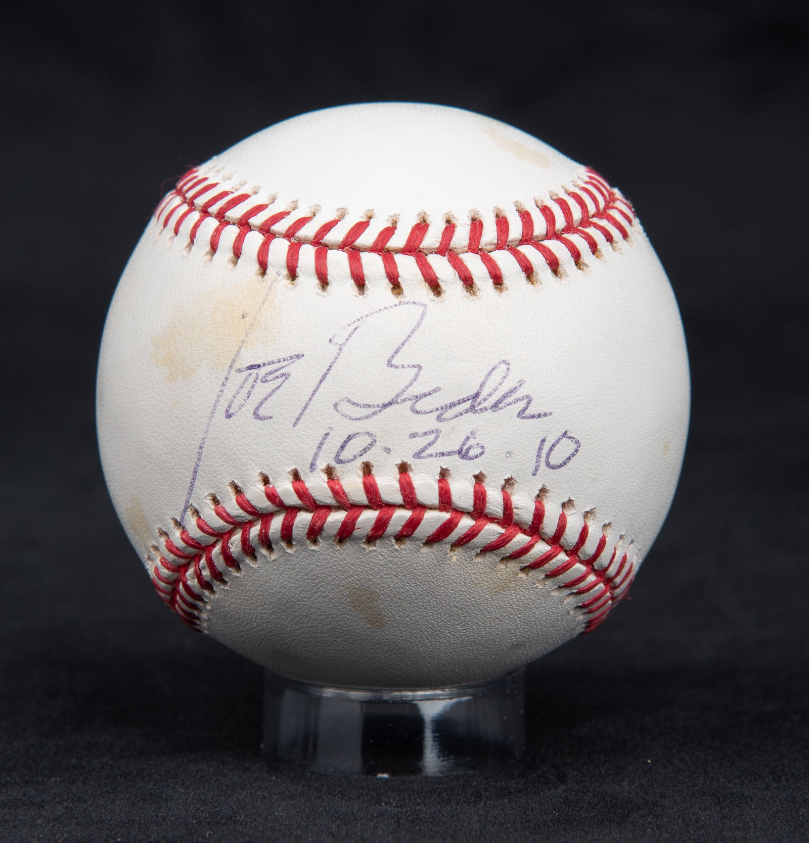President Joe Biden Signed Baseball (1 of 3)