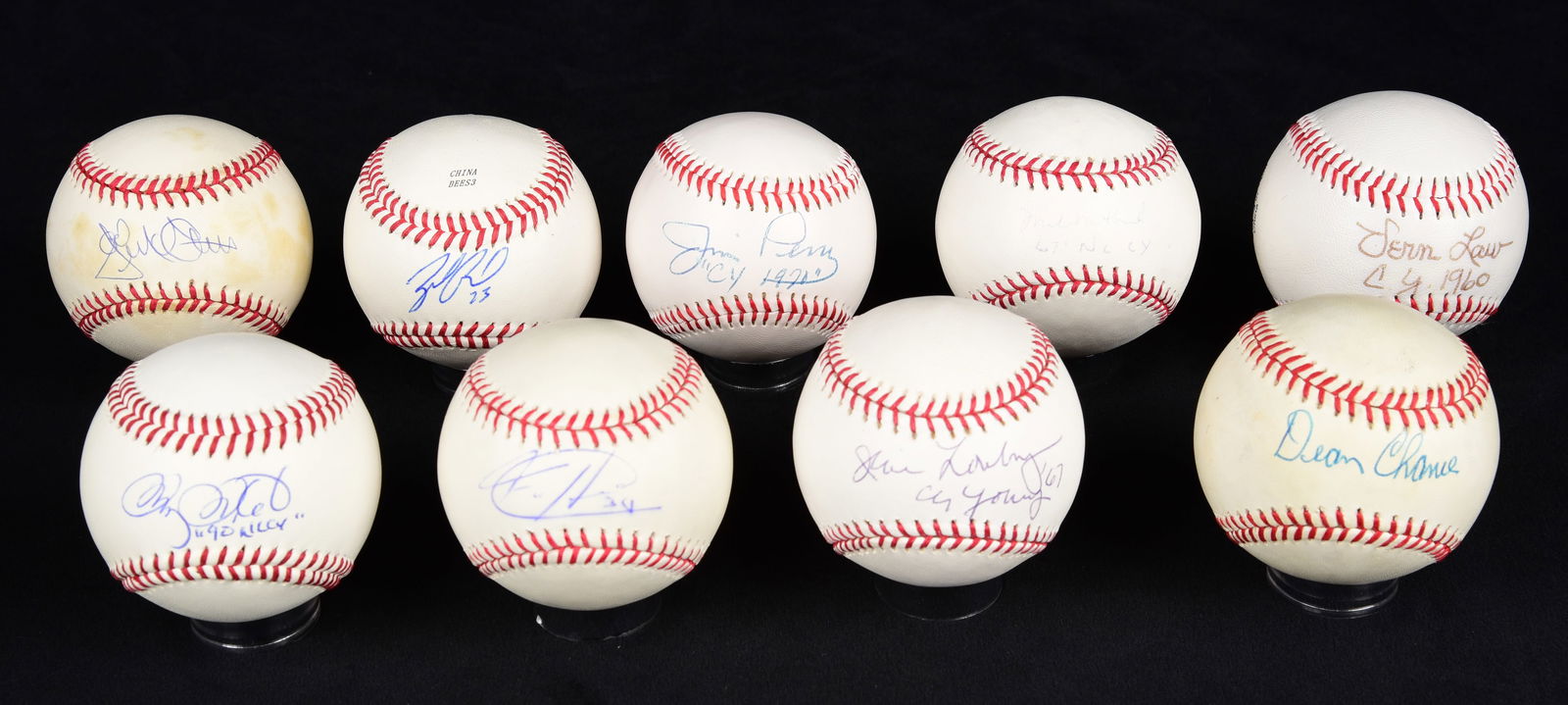 (9) Signed Cy Young Award Winner Baseballs (1 of 1)