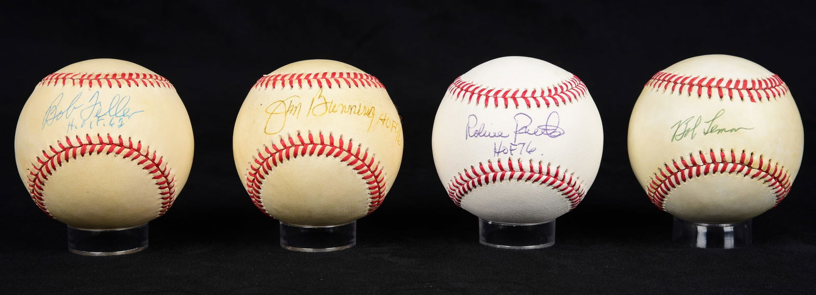 (4) Hall of Fame Pitchers Signed Baseballs (1 of 1)