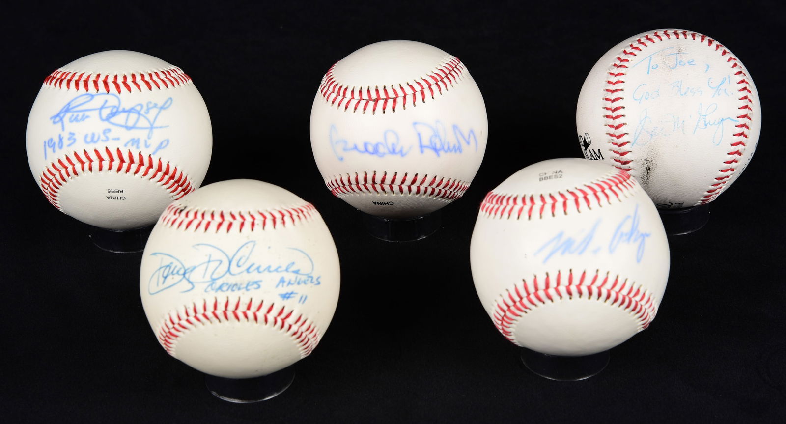 (5) 1983 Orioles Signed Baseballs (1 of 1)