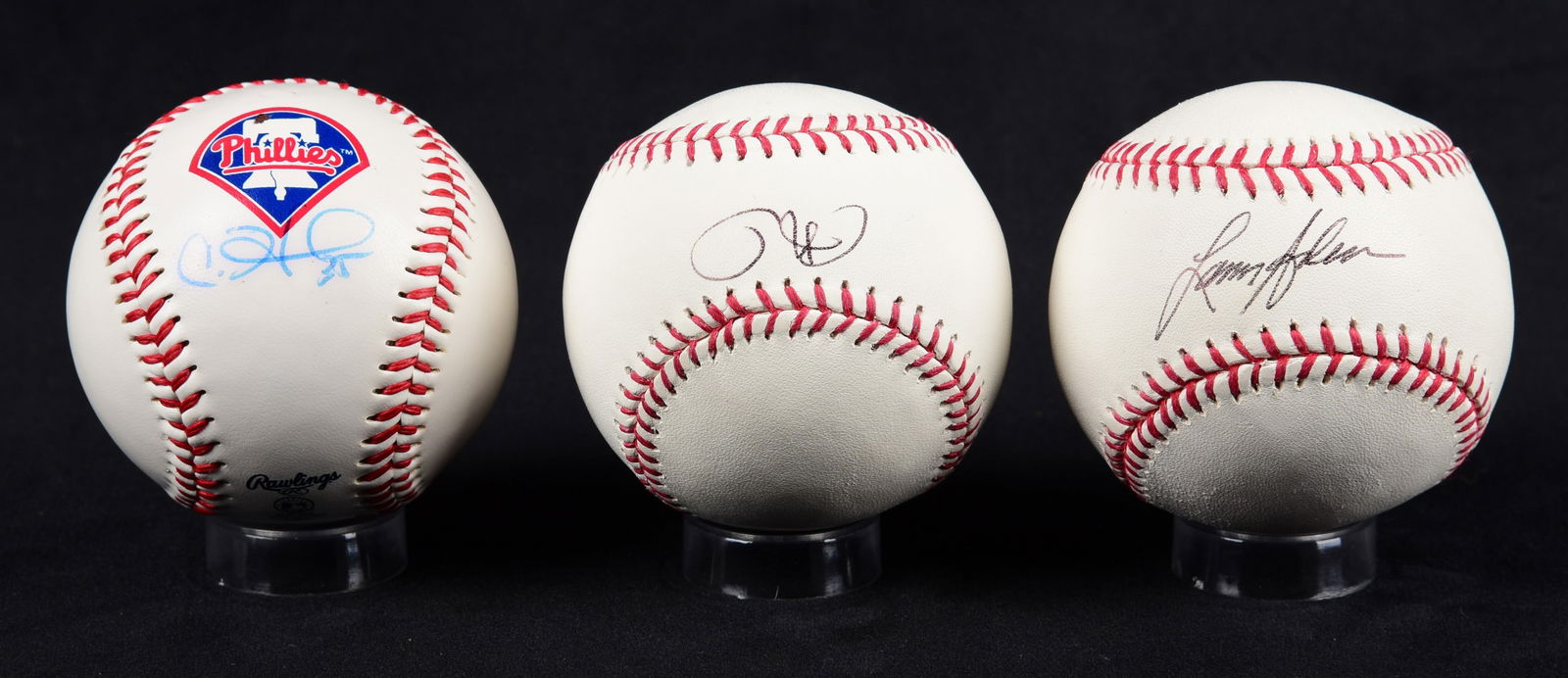 (3) Phillies Signed Baseball Lot (1 of 1)