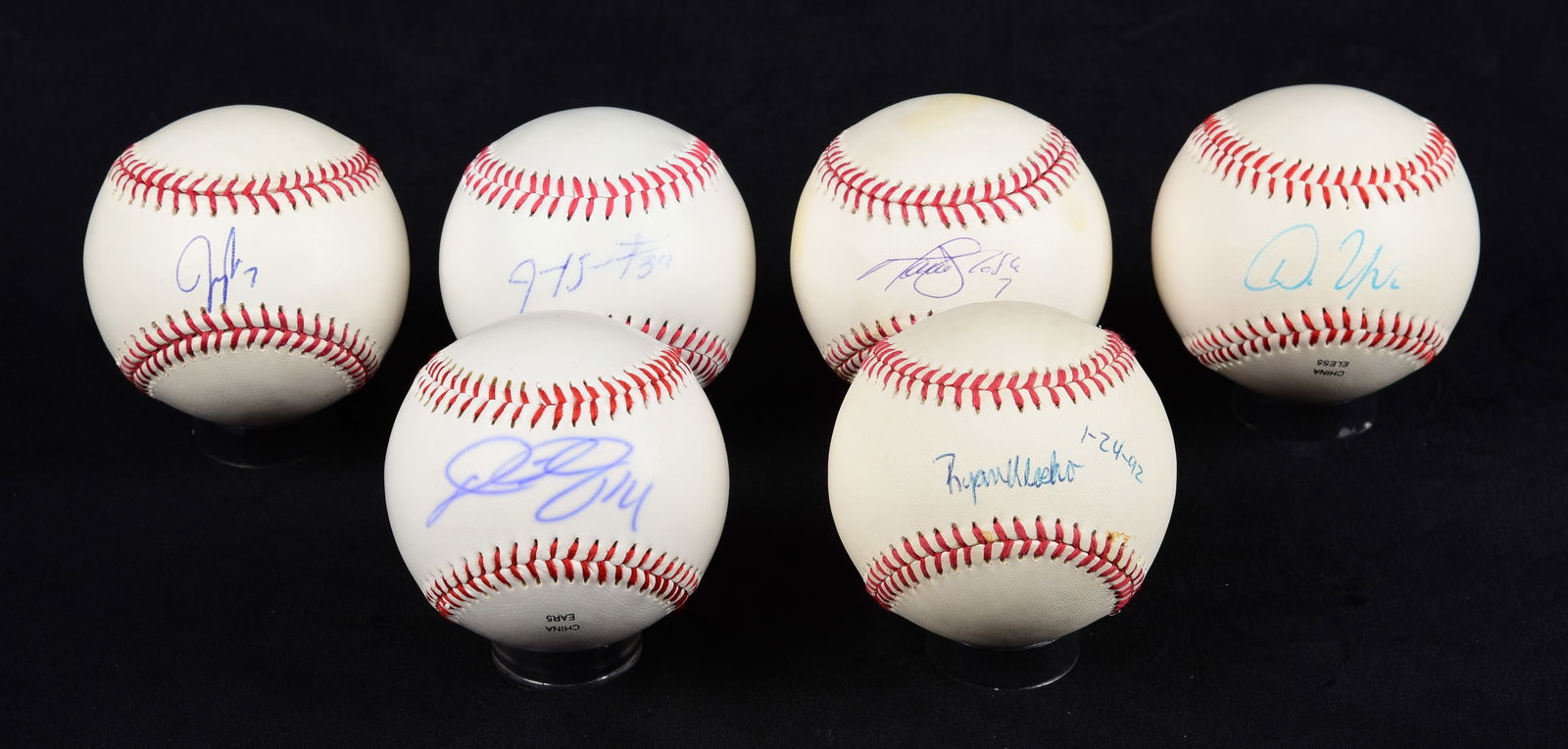 (6) Atlanta Braves Signed Baseball Lot (1 of 1)