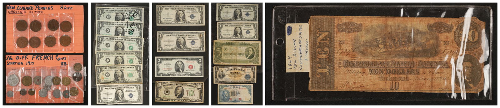 US & Foreign Currency and Coin  Lot (1 of 7)