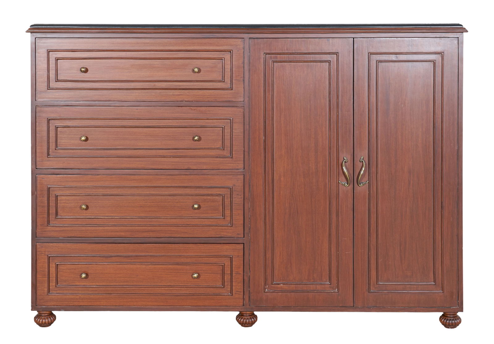 Contemporary Mahogany Granite Top Sideboard Auction