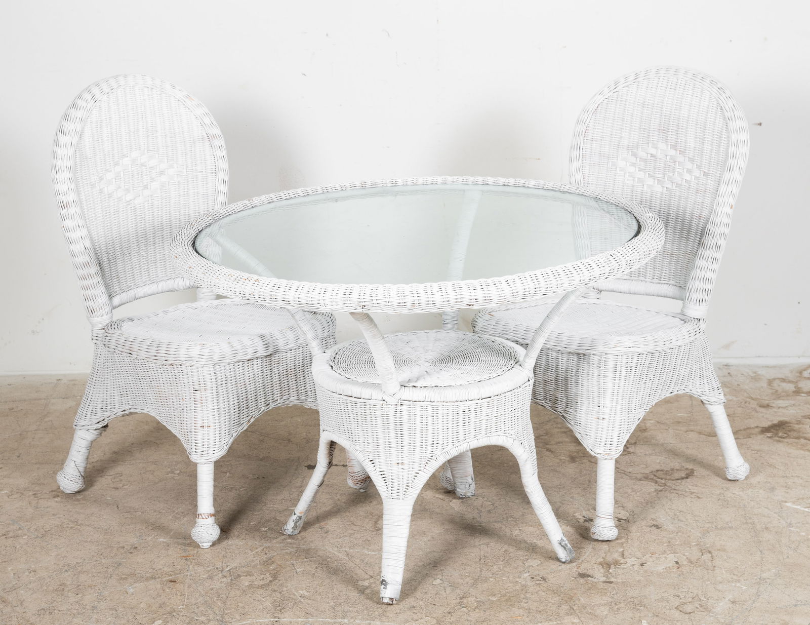 3 Pc Wicker Breakfast Dining Set
