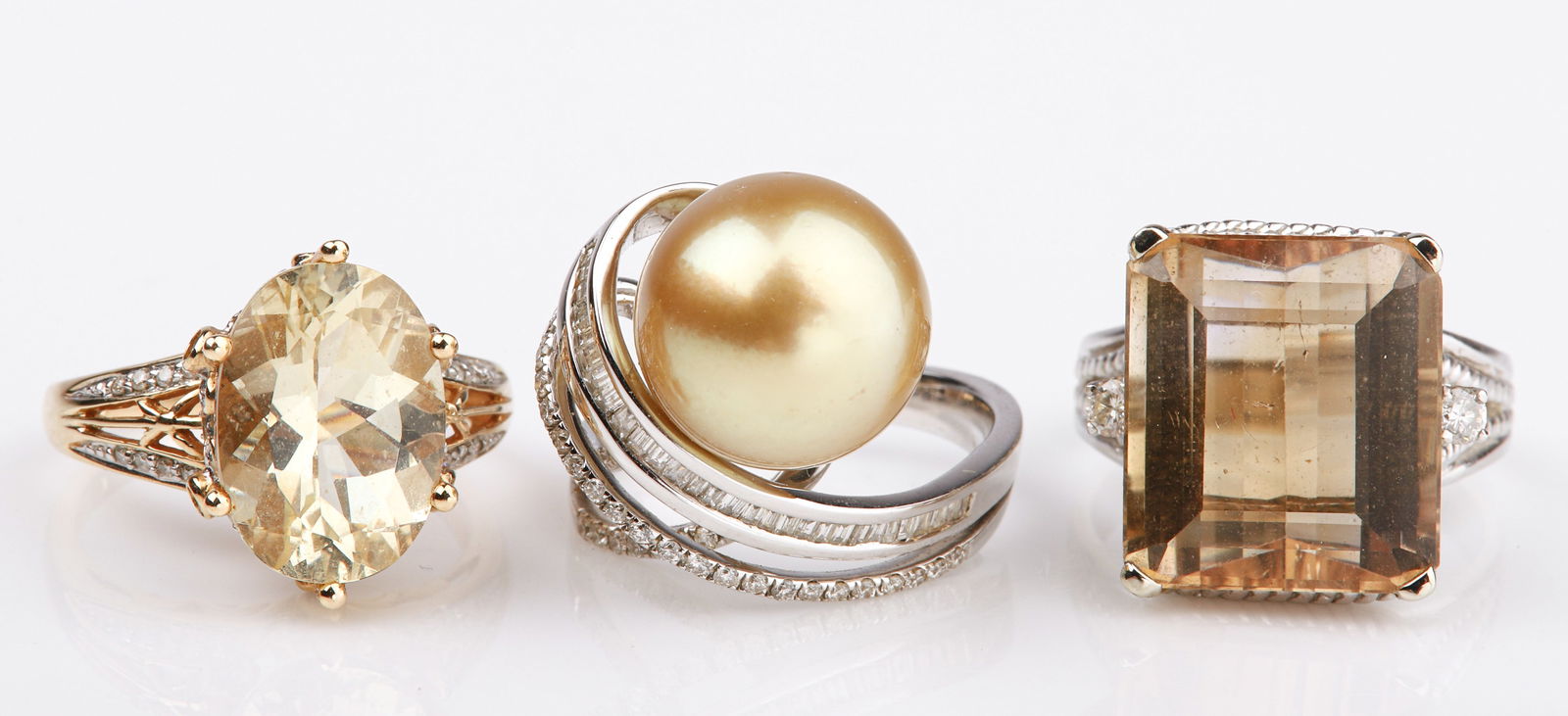 (3) Multi-Stone, Pearl and Diamond Rings (1 of 15)