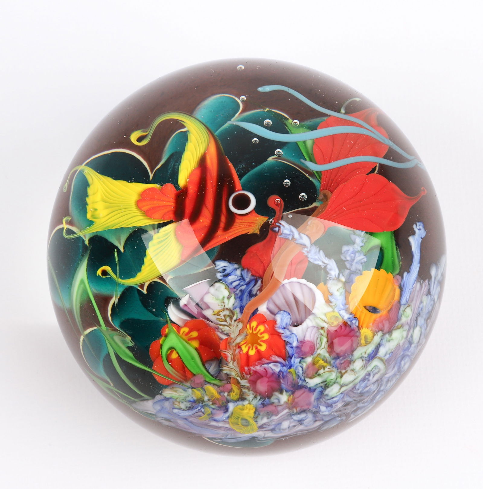 Mayauel Ward Angel Fish Coral Reef Paperweight (1 of 4)