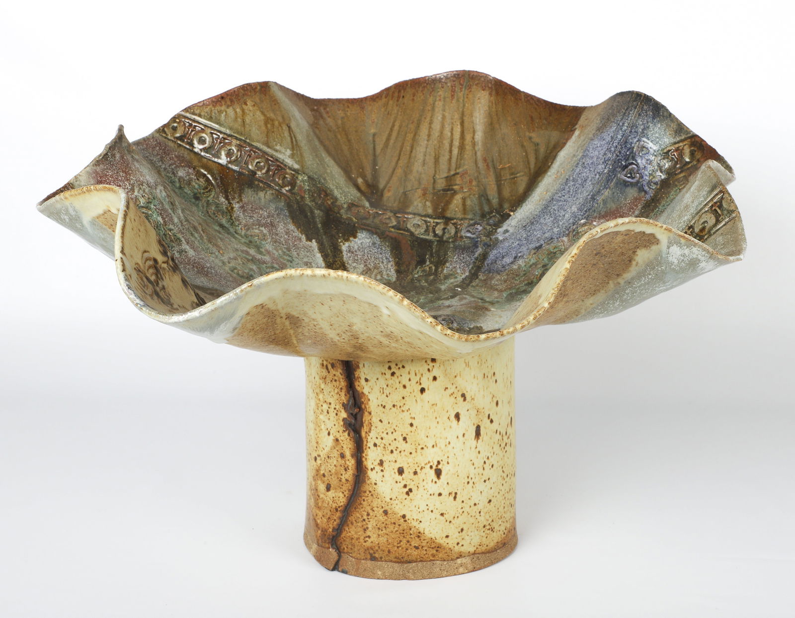 Studio Pottery Birdbath (1 of 5)