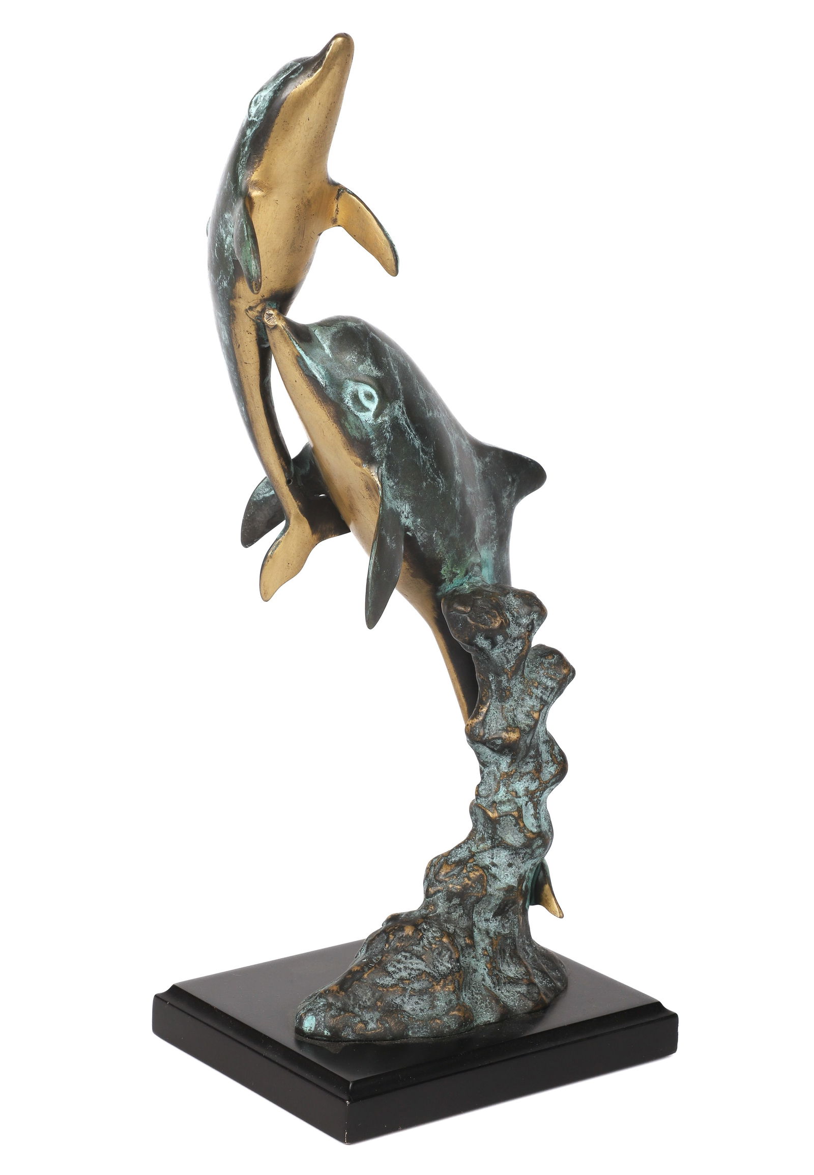 San Pacific International Metal Dolphin Sculpture (1 of 3)