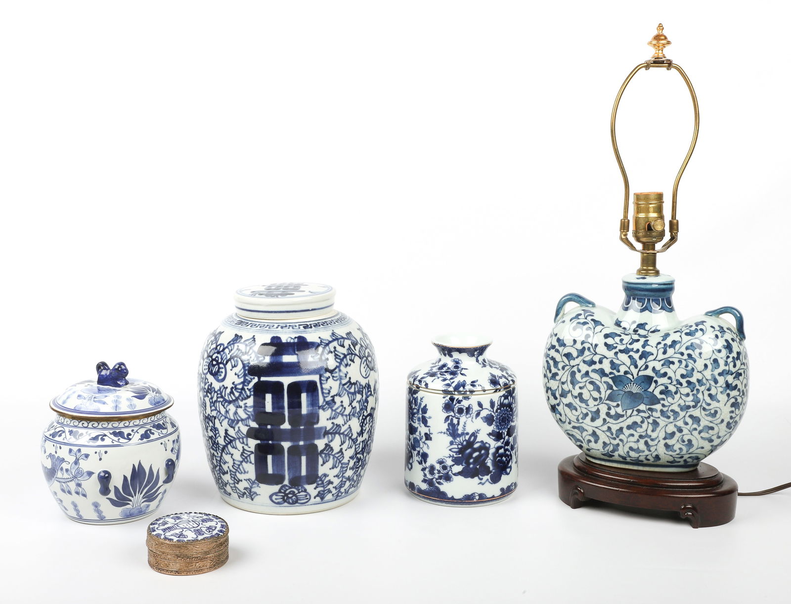 (5) Pcs Chinese Blue & White Porcelain (1 of 6)