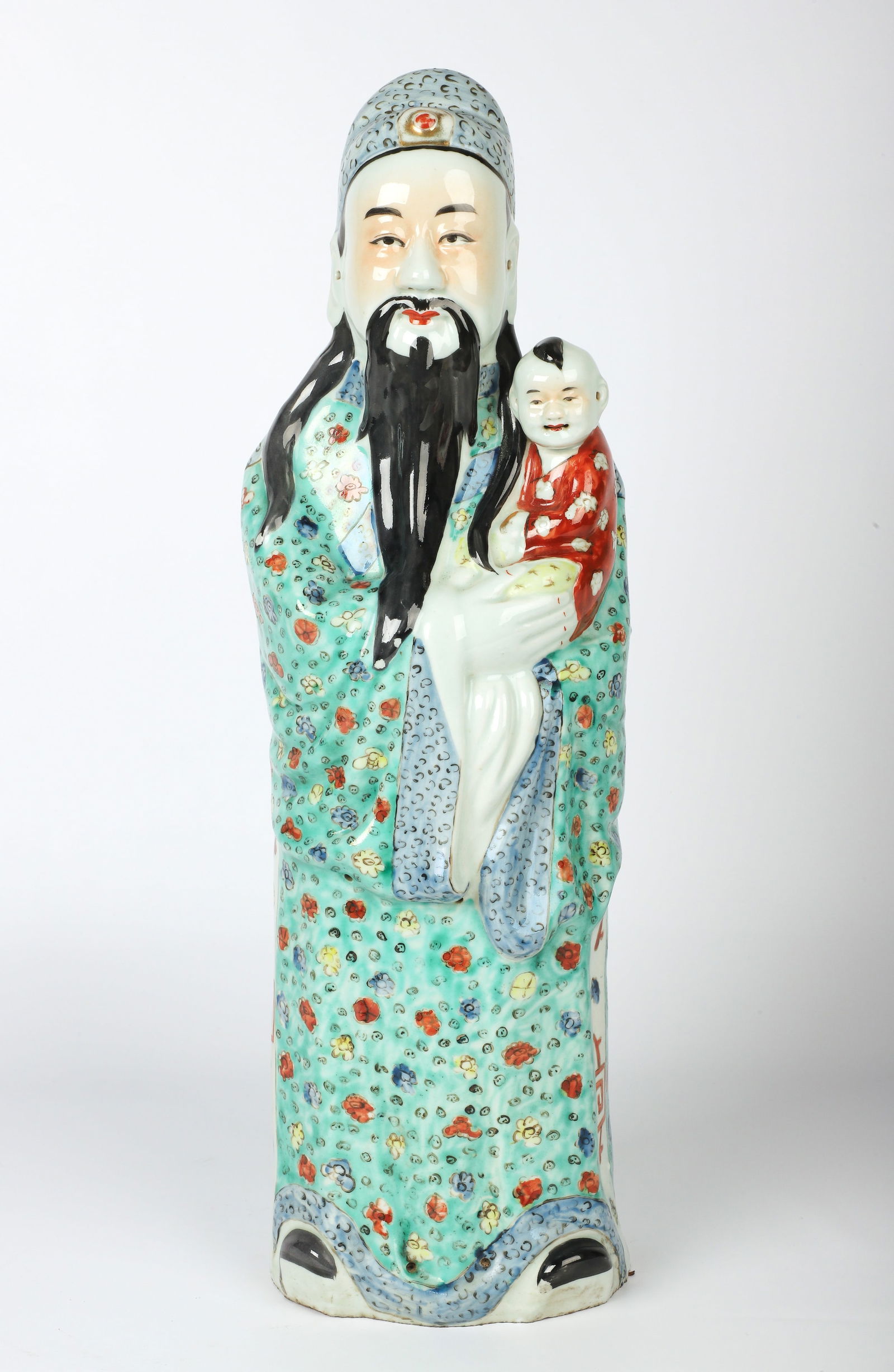 Large Chinese Porcelain Elder Figure (1 of 5)