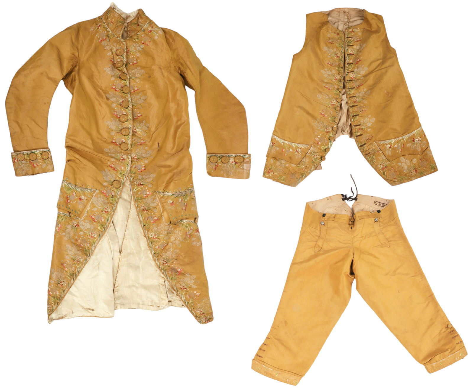 18th C  Embroidered Court Suit (1 of 17)