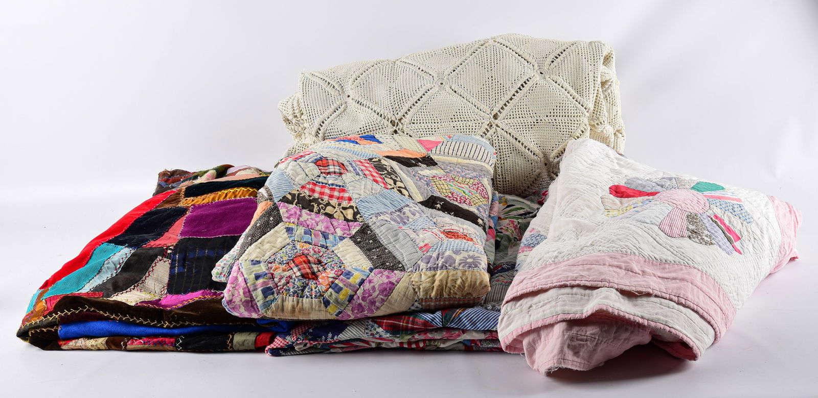 (3) Crazy Quilts and Crochet Cover (1 of 1)