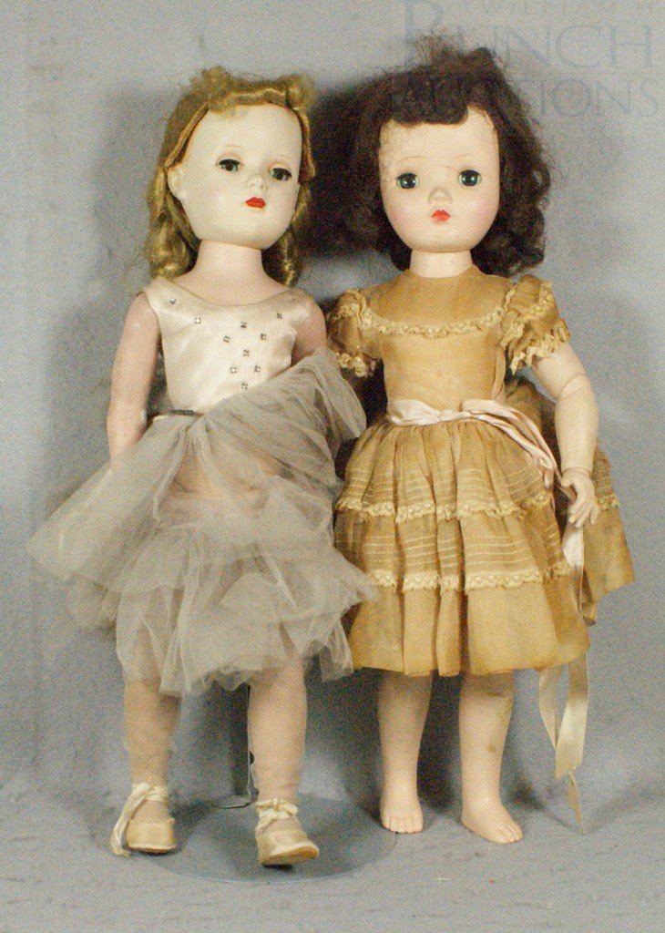 2 Mary Hoyer Hard Plastic Dolls by Madame Alexa: 2 Mary Hoyer Hard Plastic Dolls by Madame Alexander, one in ballerina outfit, 18" tall