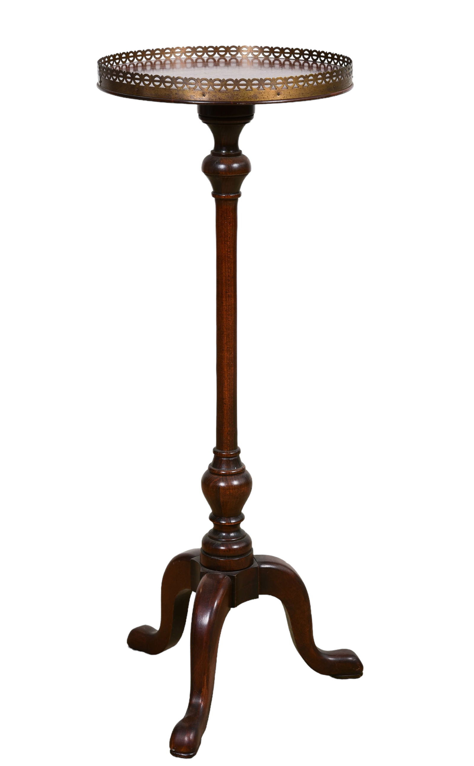 JB Van Sciver Queen Anne style mahogany pedestal (1 of 2)
