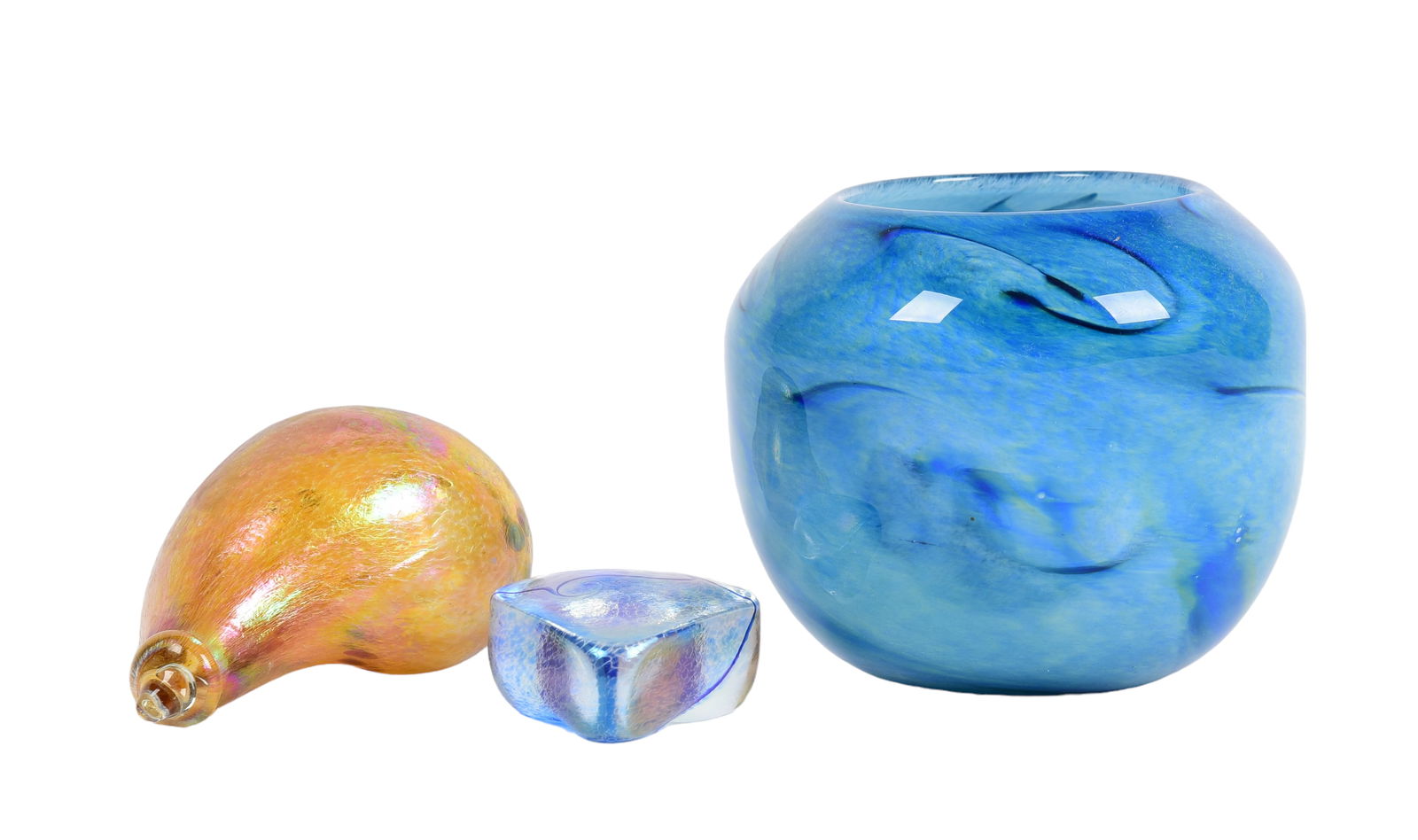 (3) Pcs Art Glass (1 of 1)