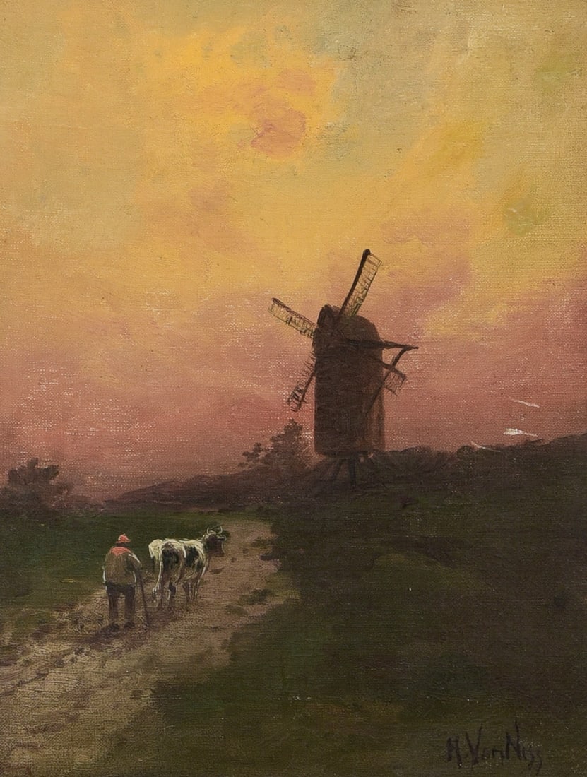 19th C Dutch Landscape with Windmill (1 of 4)