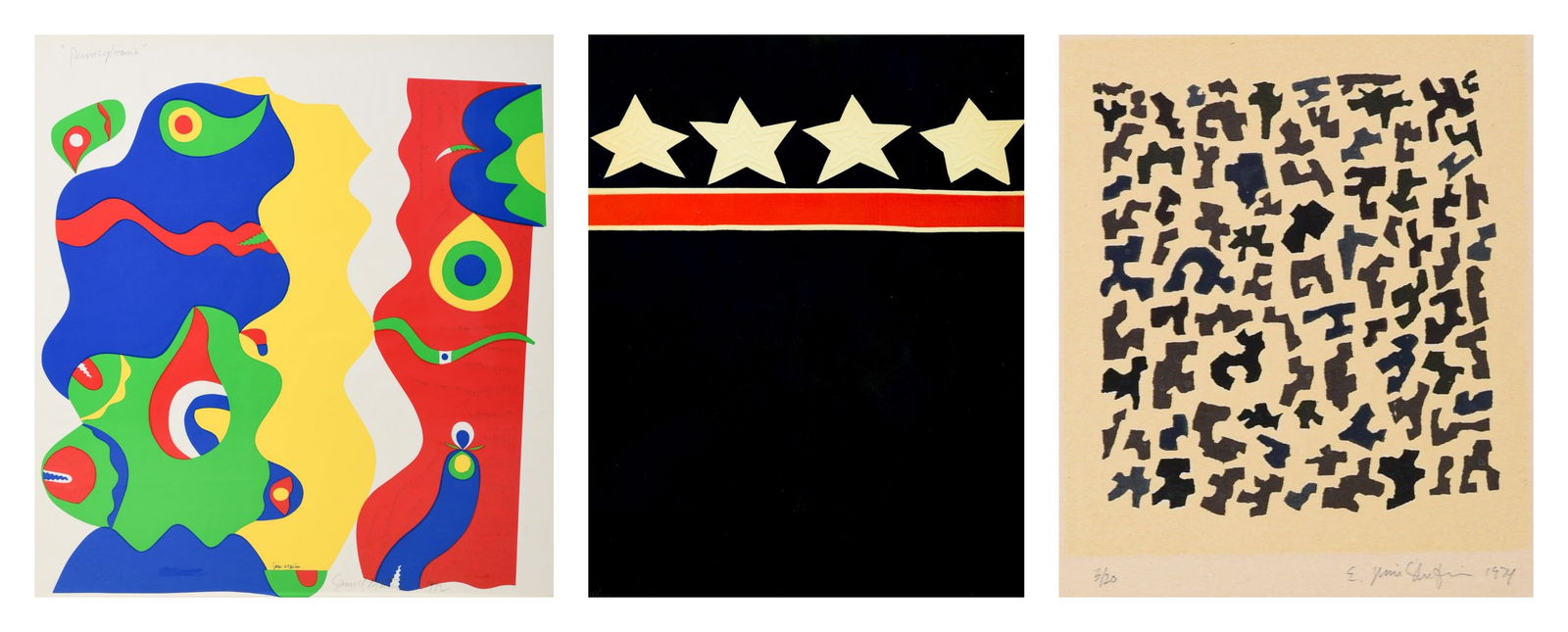 (3) Modern Prints (1 of 7)