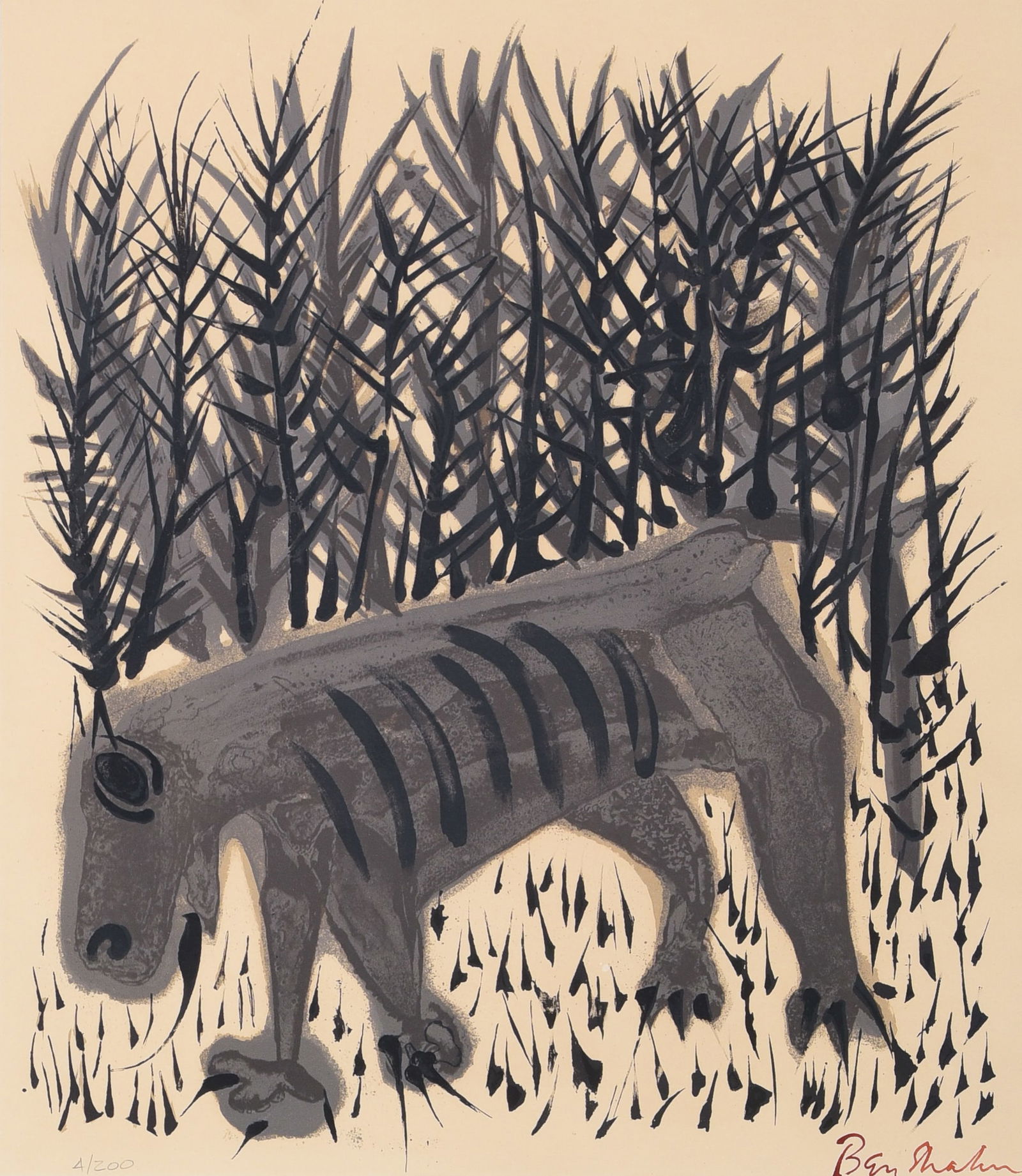 Ben Shahn "One Must Know the Animals" (1 of 3)