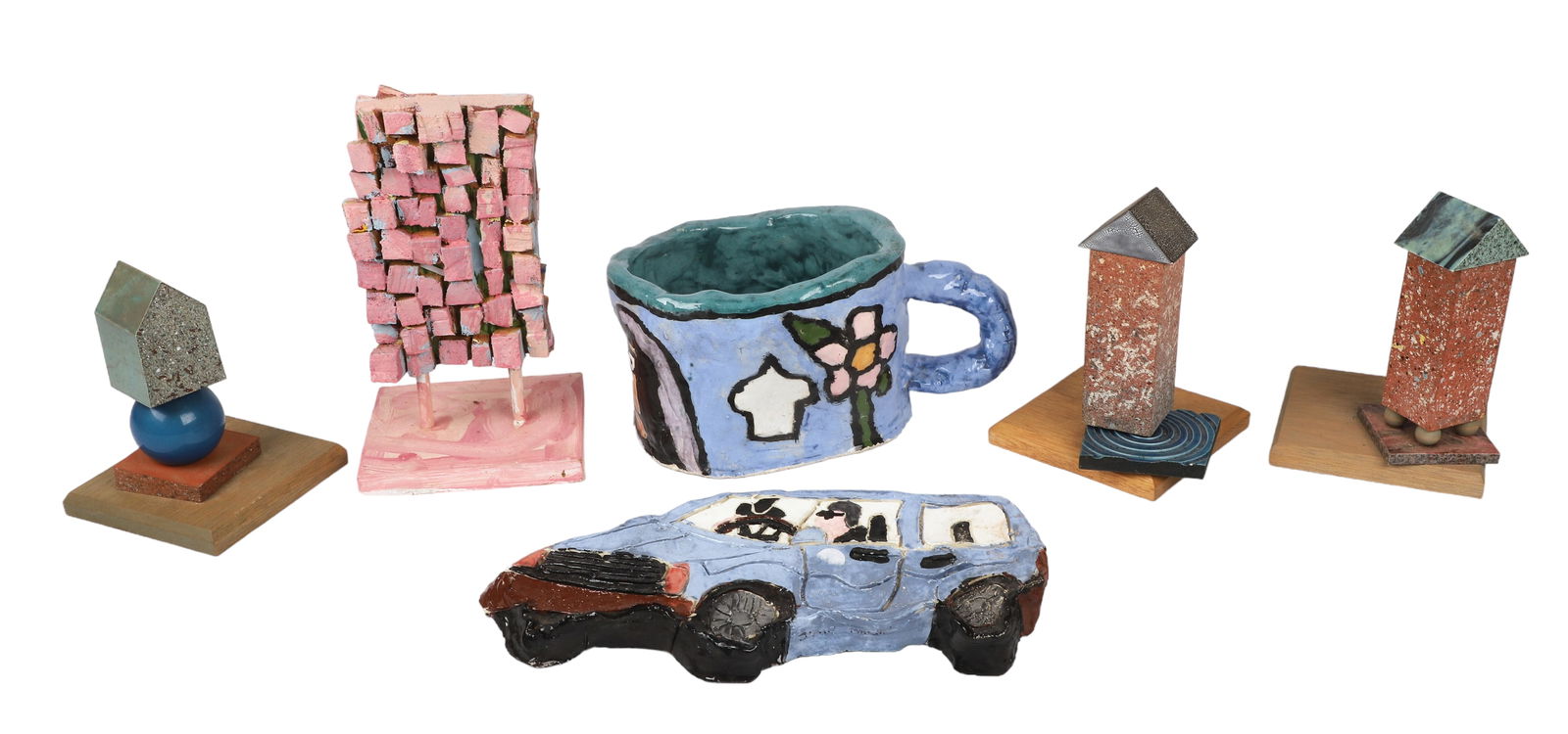 (6) Outsider Art Sculpture and Pottery Pieces (1 of 5)