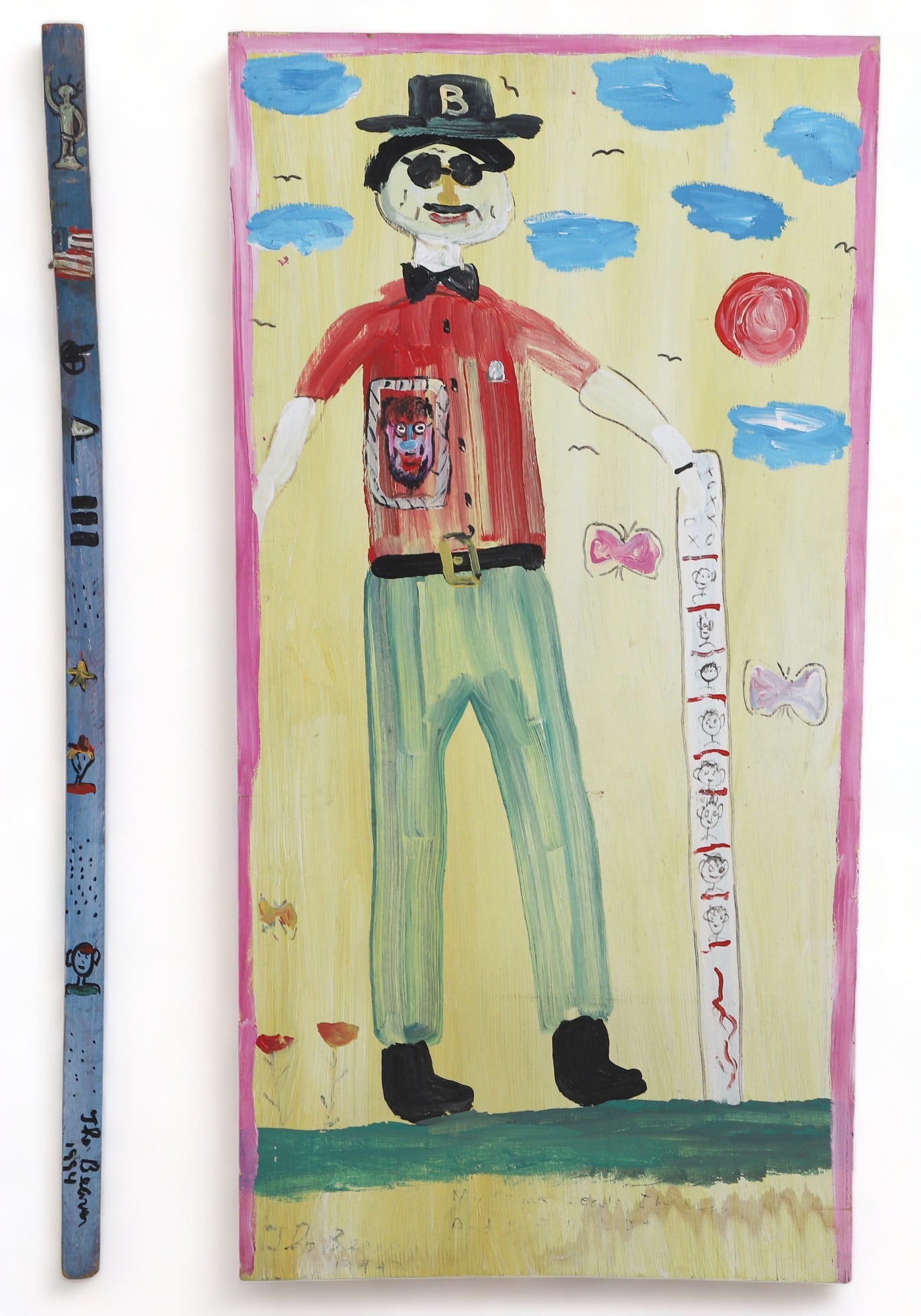 (2) Robyn Beverland "The Beaver" Paintings on Wood (1 of 3)