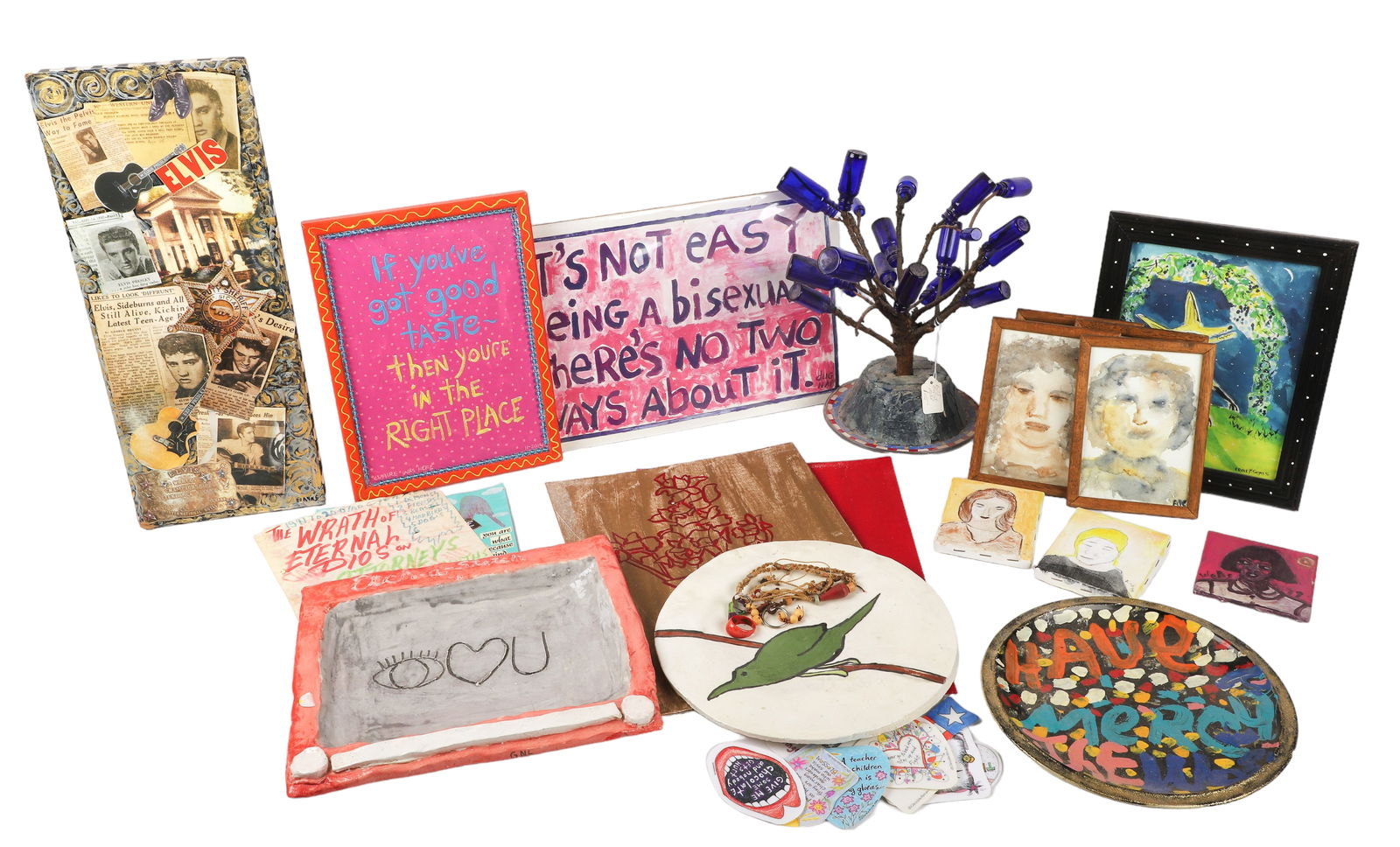 Large Collection of Mixed Media Outsider Art (1 of 5)