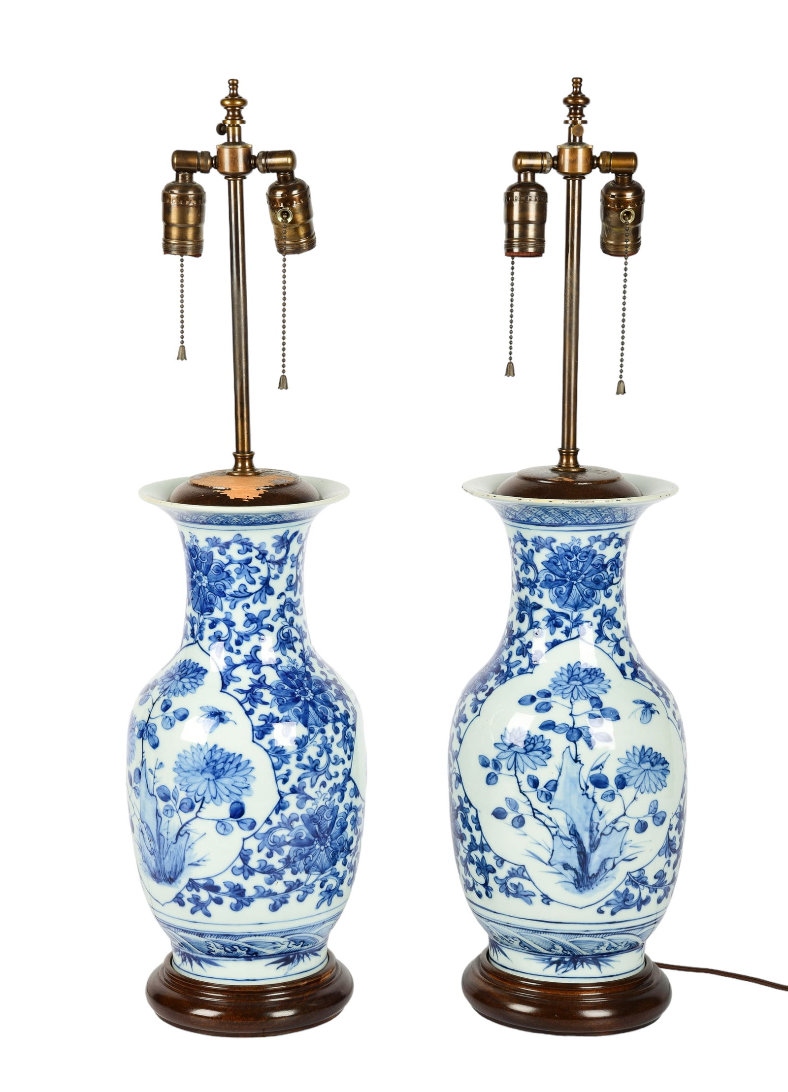 Pair of Chinese Porcelain Vase Table Lamps (1 of 1)